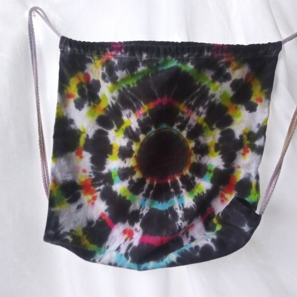 Tie Dye Drawstring Backpack-SOLD - Picture 4 of 5
